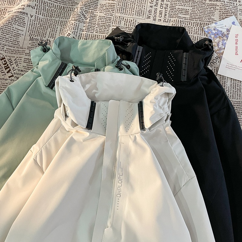 Chaopai Port style Autumn and winter easy Hooded function work clothes