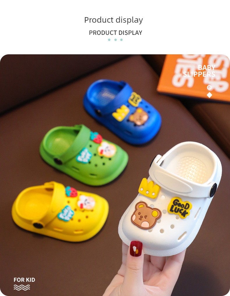 Japanese Imported Children's Slippers, Closed-Toe Boys' Cartoon Non-Slip Soft-Soled Indoor Home Slippers 2026 Baby Clogs — 8