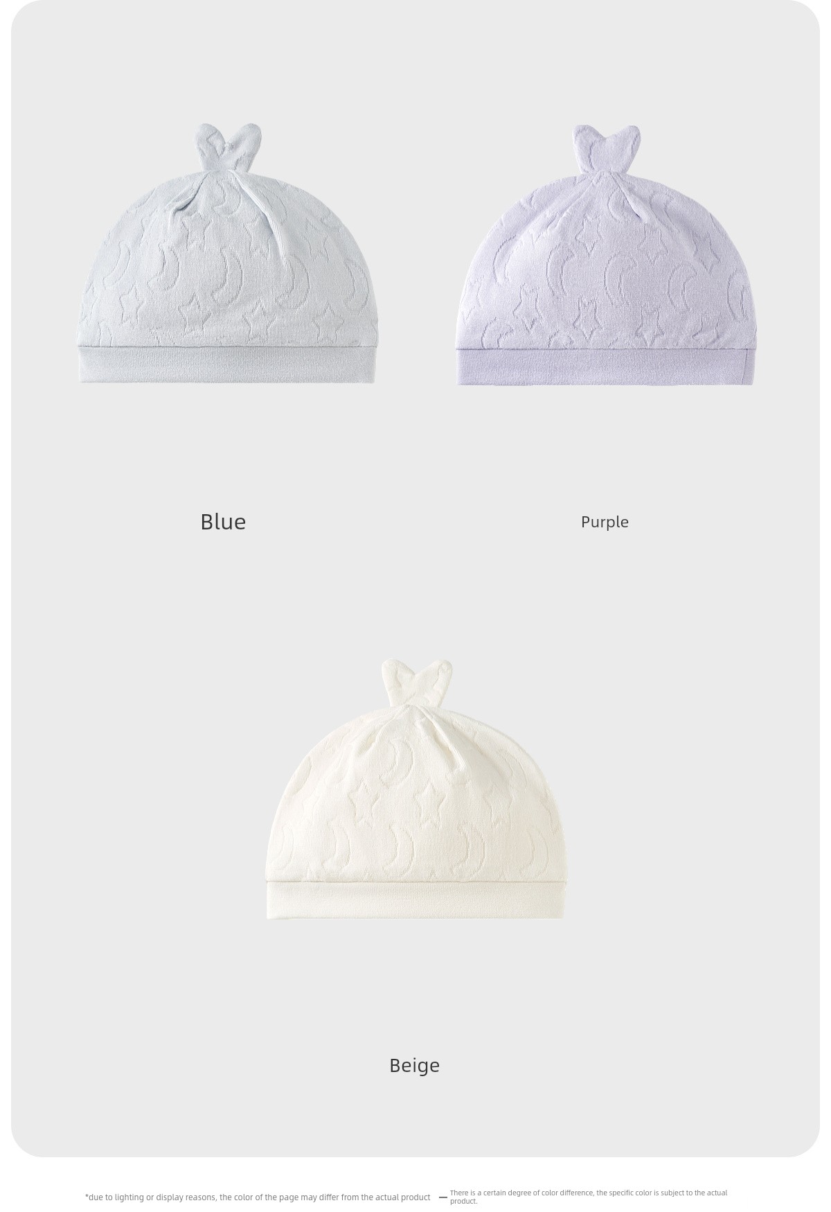 Tongtai Baby Hat Pure Cotton 0-3 Months Newborn Protective Fontanelle Cap Newborn Hat Baby Double-Layer Windproof Hat — 16