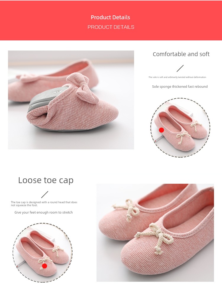 Autumn and Winter Indoor Pure Cotton Maternity Confinement Shoes — 5