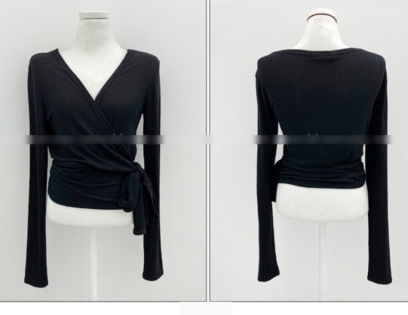 Dongdaemun Short sleeve jacket overlapping Kink T-shirt Cardigan