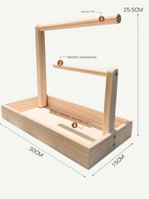 Solid wood jewelry box bracelet jewelry storage box desktop display rack jewelry frame bracelet bracelet bracelet bracelet bracelet bracelet bracelet watch household use