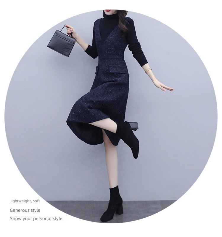 Wool Autumn and winter atmosphere Vest Medium length Lay a foundation vest