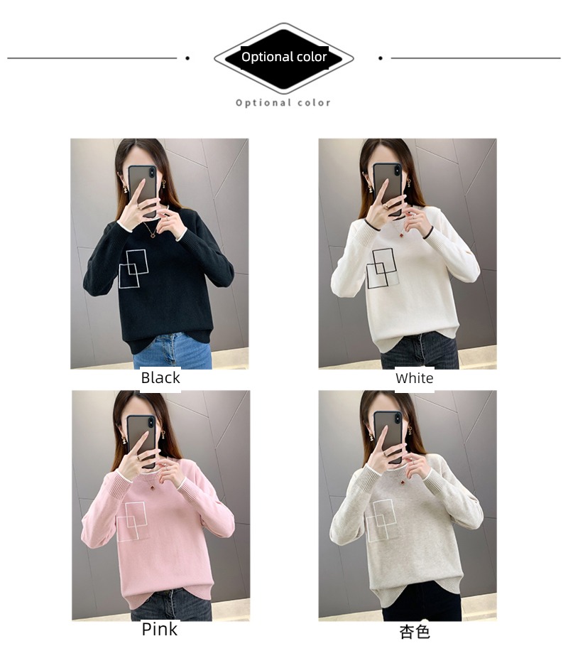 Thin money Long sleeve Korean version easy Autumn clothes Condom sweater