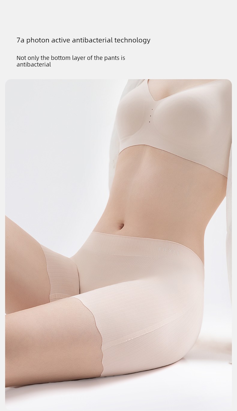 Manxi Maternity 2-in-1 Safety Shorts Anti-Exposure Underwear Low and High Waist Leggings Spring/Summer Thin Ice Silk Shorts — 21