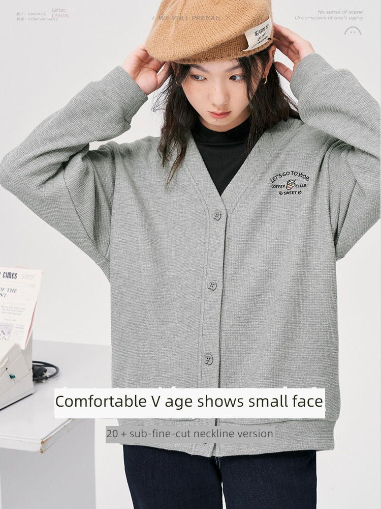 Initial language Wolfgang Velveteen ma'am Versatile Wear out Sweater