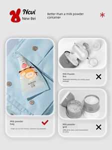 New Portable Disposable Milk Powder Bags for Travel, Sealed and Fresh-Keeping Storage Bags, Antibacterial Food-Grade Alu