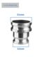 Aluminum alloy quick connector double E-type double male end 2 inch 2.5 inch 3 inch diameter double male joint double male end large and small