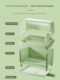 Storing box for placing dishes and storage rack with lid, double-layer drainage, household kitchen, storage rack, box, and cabinet