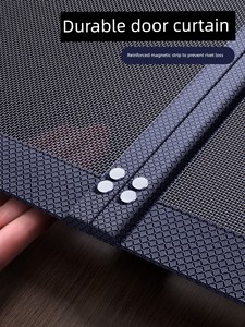 Anti-Mosquito Door Curtain with Full Magnetic Strip, Strong Magnetic Self-Adhesive Screen Door and Window, High-End Hous