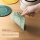 Lazy corner placemat household kitchen pot mat heat insulation pad anti-scalding high temperature mat silicone dining table mat plate coaster