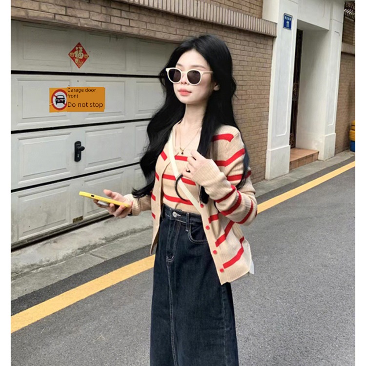 fashion Sense of design female suit ins cowboy skirt