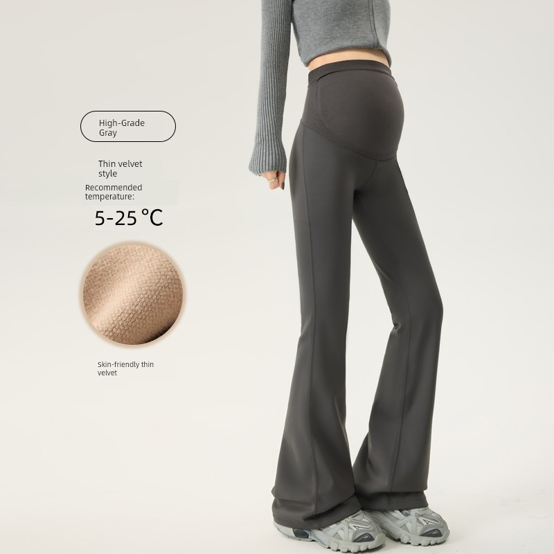 Maternity Pants for Outdoor Wear, Spring and Autumn Style, Slightly Flared, Suitable for Pregnant Women, Do Not Squeeze the Belly, Do Not Slip Down, for — 1