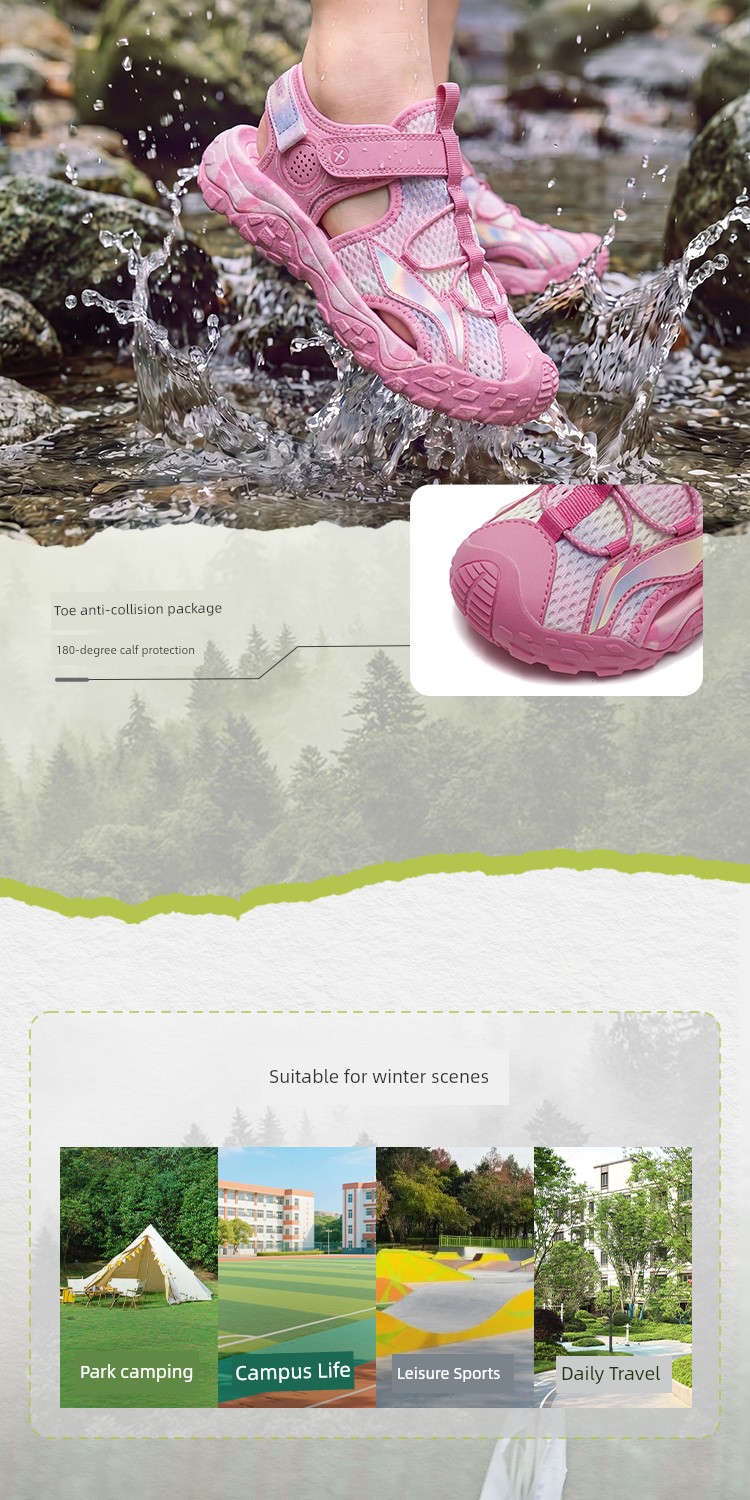 Li Ning Baby Girls' Summer Upstream Sports Sandals — 7