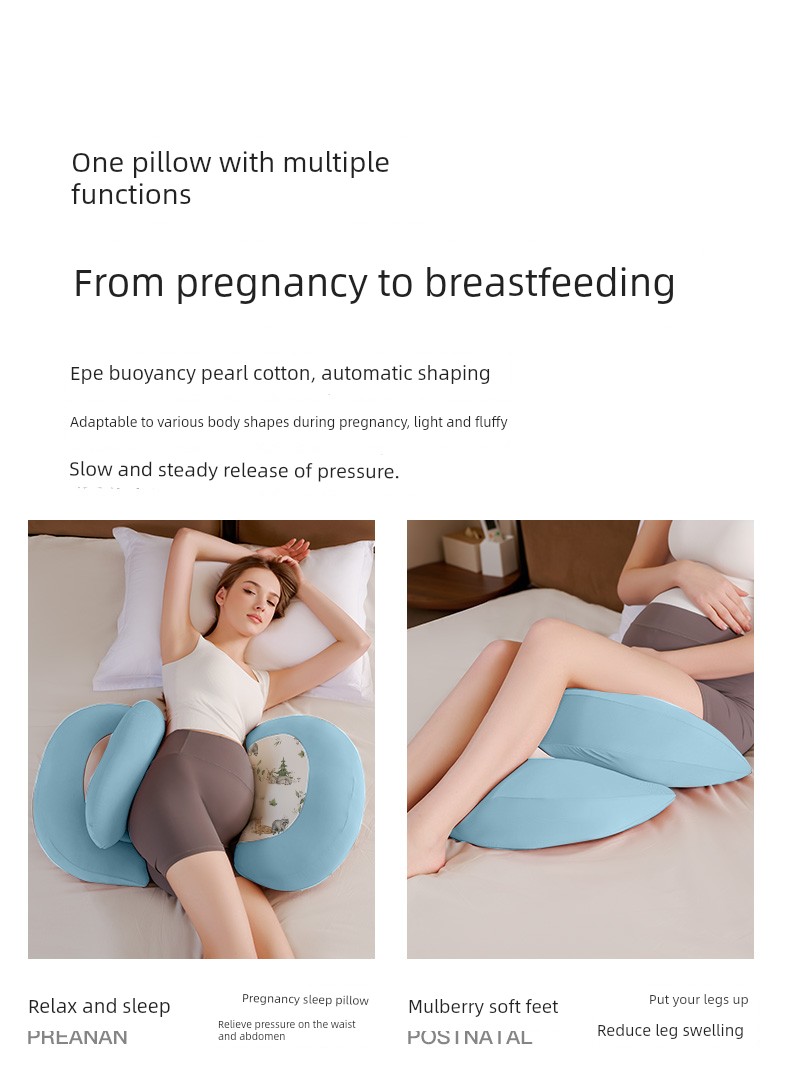 Kangbeibang Maternity Pillow, Waist-Protecting Side Sleeping Pillow, Abdominal Support, Special Sleeping Aid for Pregnant Women, U-Shaped Side Sleeping — 19