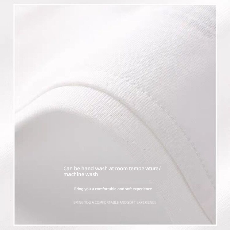 man Solid color pure cotton trend Put on your clothes Short sleeve T-shirt