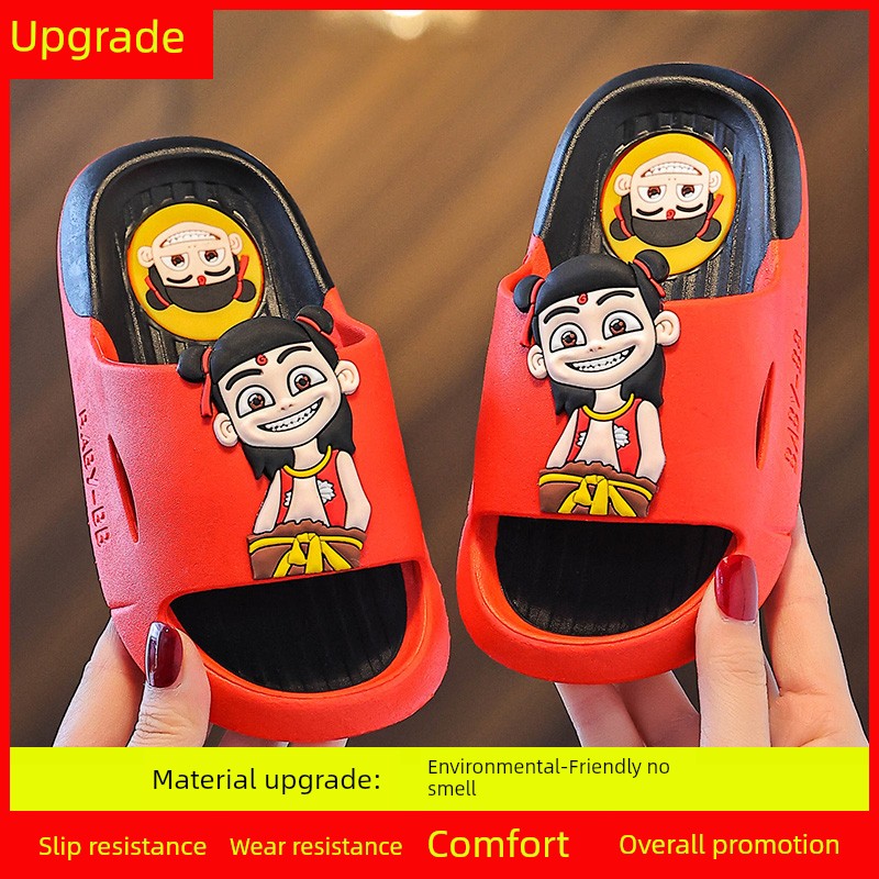 2025 New Arrival Nezha Slippers AO C Slippers Kids Summer Home Soft Bottom Non Slip Baby Summer Slippers Boys and Girls — 5