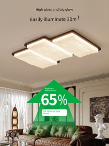 French-Style Living Room Ceiling Light, Vintage Creative Piano Key Bedroom Main Light, Natural Wood Cream-Style Lighting