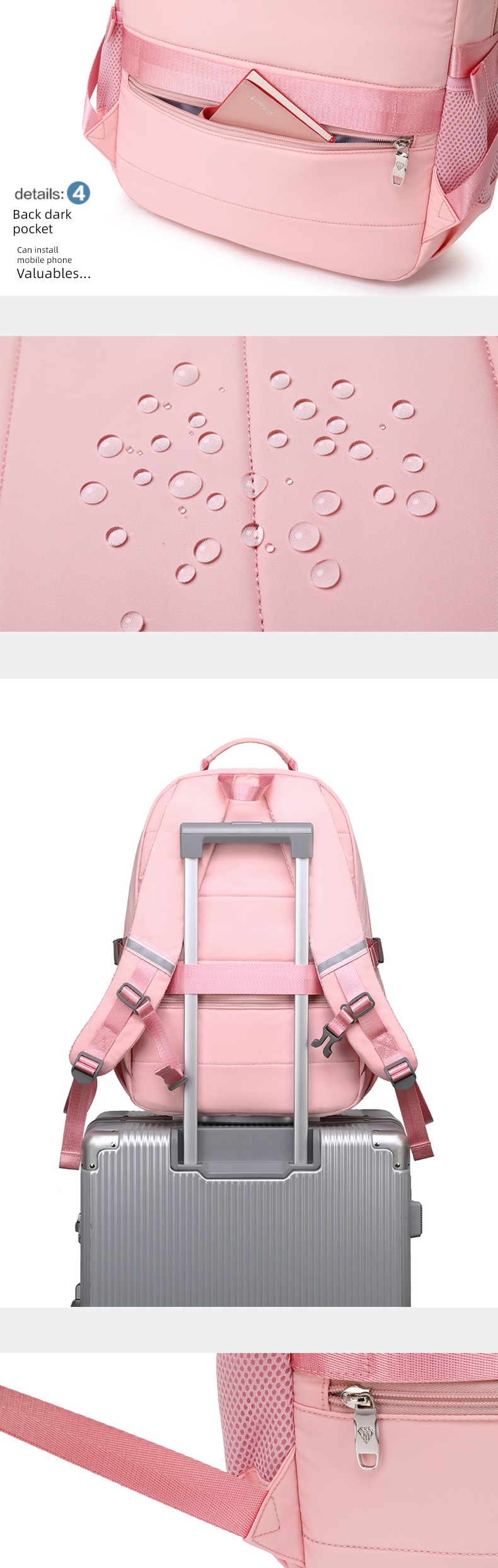 girl student Three reach Ridge protection alleviate excessive burden Ultra light junior high school a bag