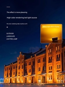Wall Washing Light Outdoor Waterproof Warm Light Golden Light Villa Exterior Wall Lighting Spotlight Cave Outdoor Warm Y