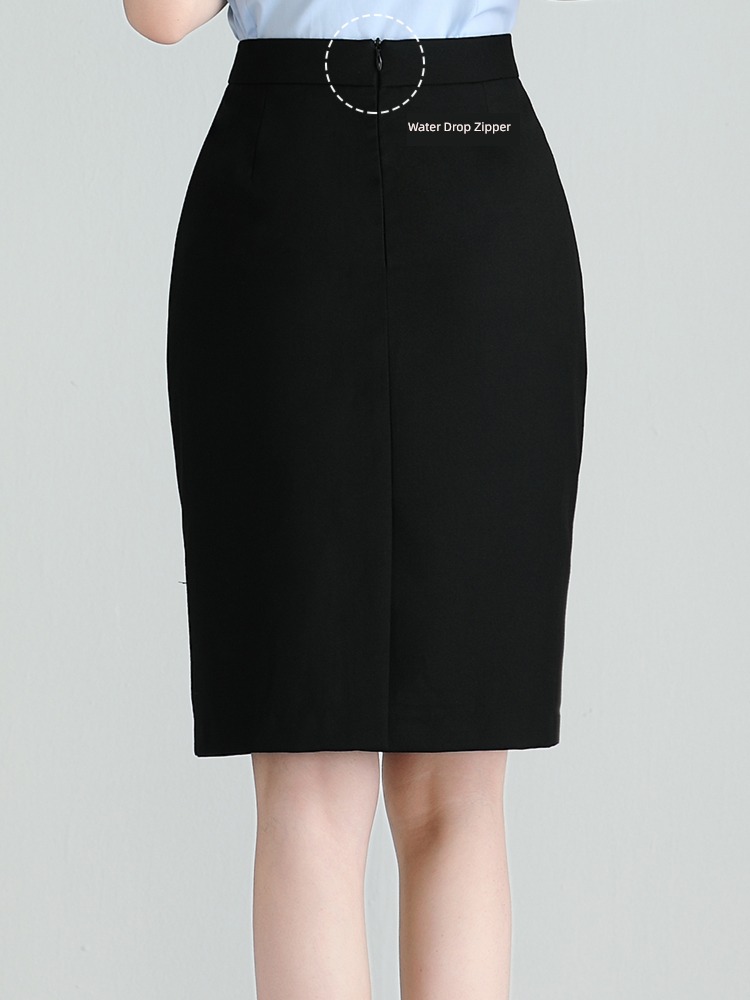 autumn occupation Buttocks work formal wear Big size skirt