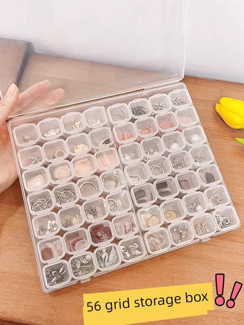 Transparent acrylic anti-oxidation jewelry storage box artifact women's necklace earring earring earrings ring accessories box