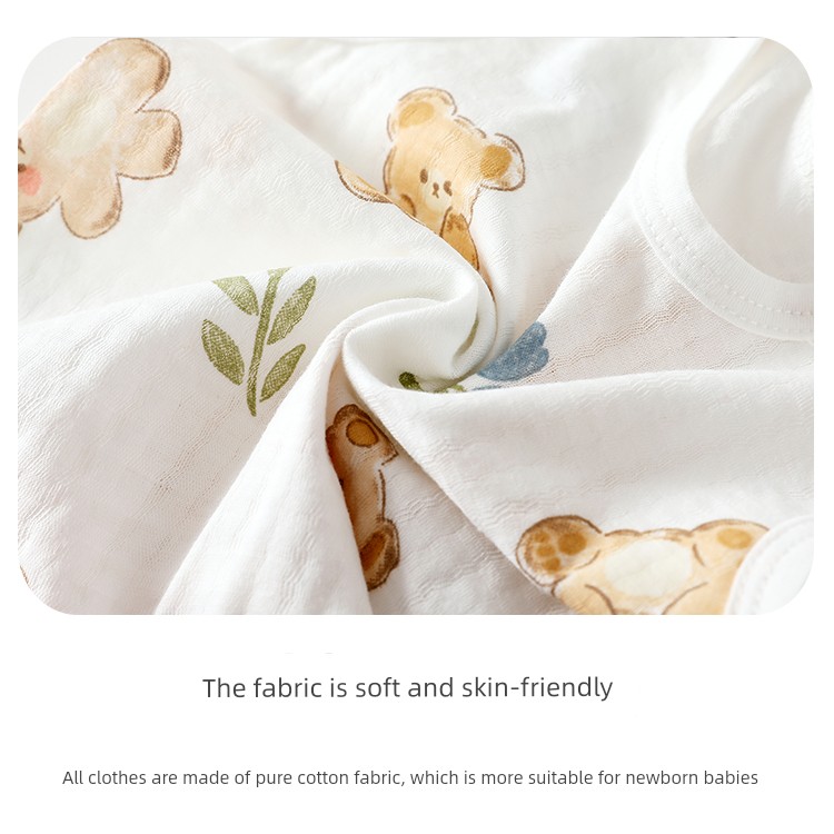 Beileyi Baby Half-Back Vest Summer Thin Pure Cotton Girls' Vest Boys' Clothing Newborn Bellyband Class a — 13