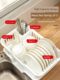 Drain rack for bowls and chopsticks household kitchen countertop tableware storage box disc plate chopsticks partition double-layer drain sink storage rack