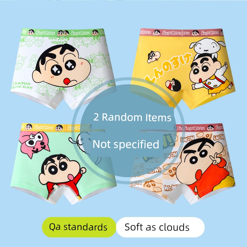 Children's Underwear Boys Pure Cotton Class A Boxers Children Teens Babies Breathable Cute Cartoon Xiaoxin Boys Shorts — 7
