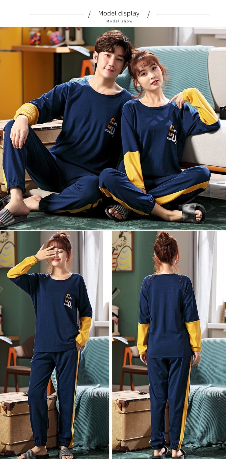300 Jin men's wear lovers All cotton the fat pajamas