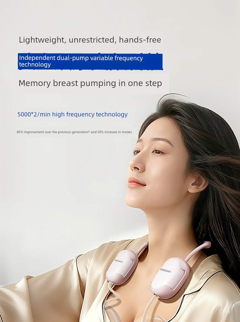 Bebebao Hands-Free Double-Sided Electric Breast Pump Fully Automatic Single-Sided Portable Breast Pump Neck-Hanging Type — 1