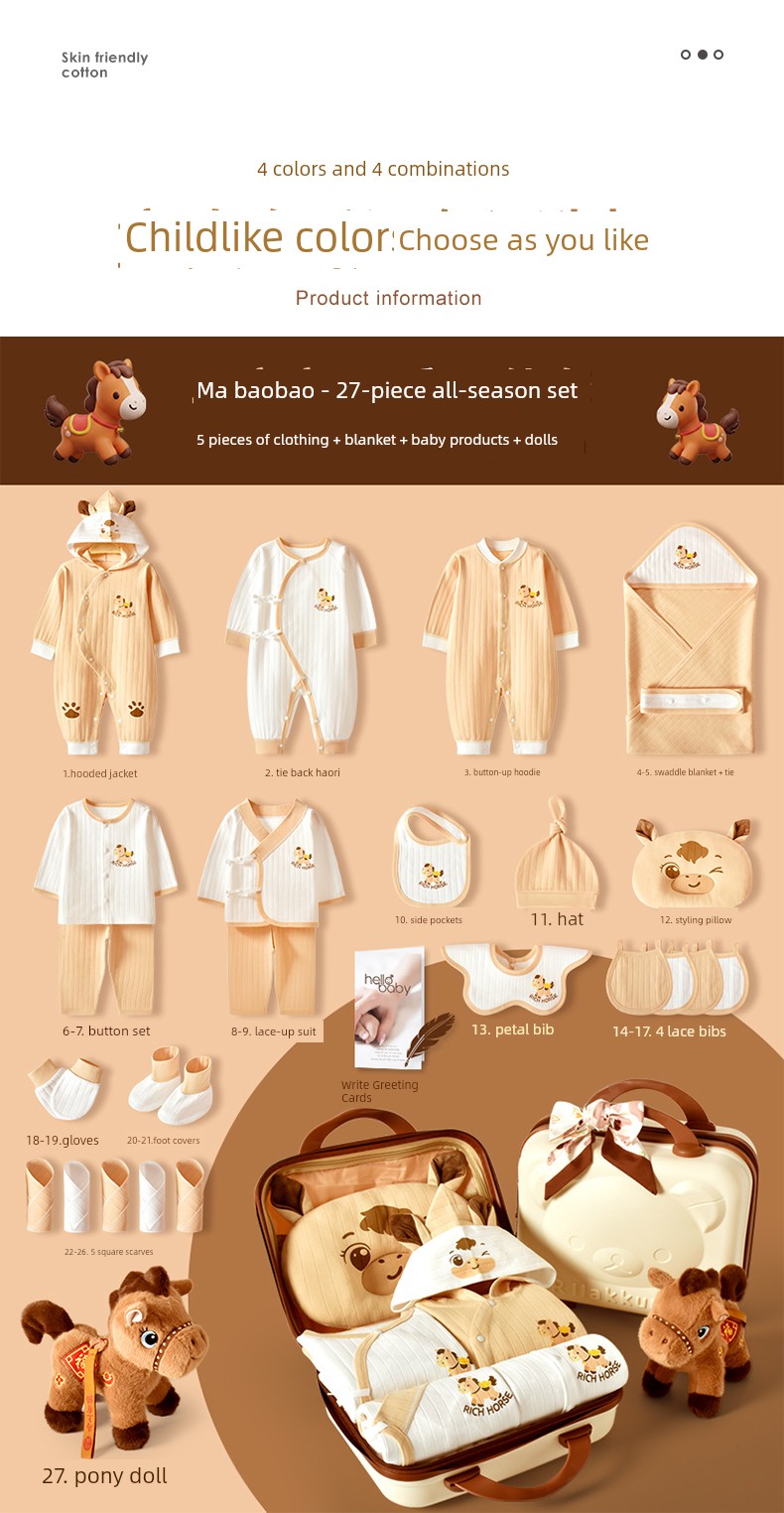 Newborn and One Month Old Baby High-End Baby Gift Package — 14