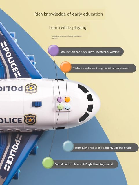 Extra large aircraft model toy children's passenger aircraft with wheels lighting alloy model aircraft boy simulation ornament assembly