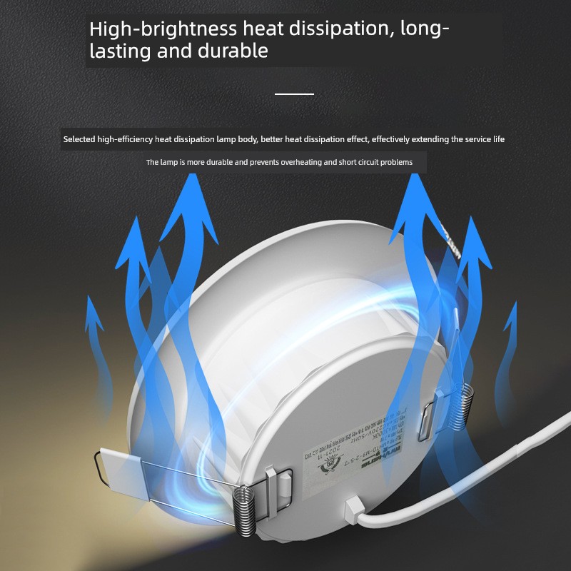 Commercial Ultra-Bright Led Downlight, Recessed 4-Inch 15W, Cutout 12, Shop 6-Inch 18W 24W 8-Inch 40W, All-Aluminum Barrel Light