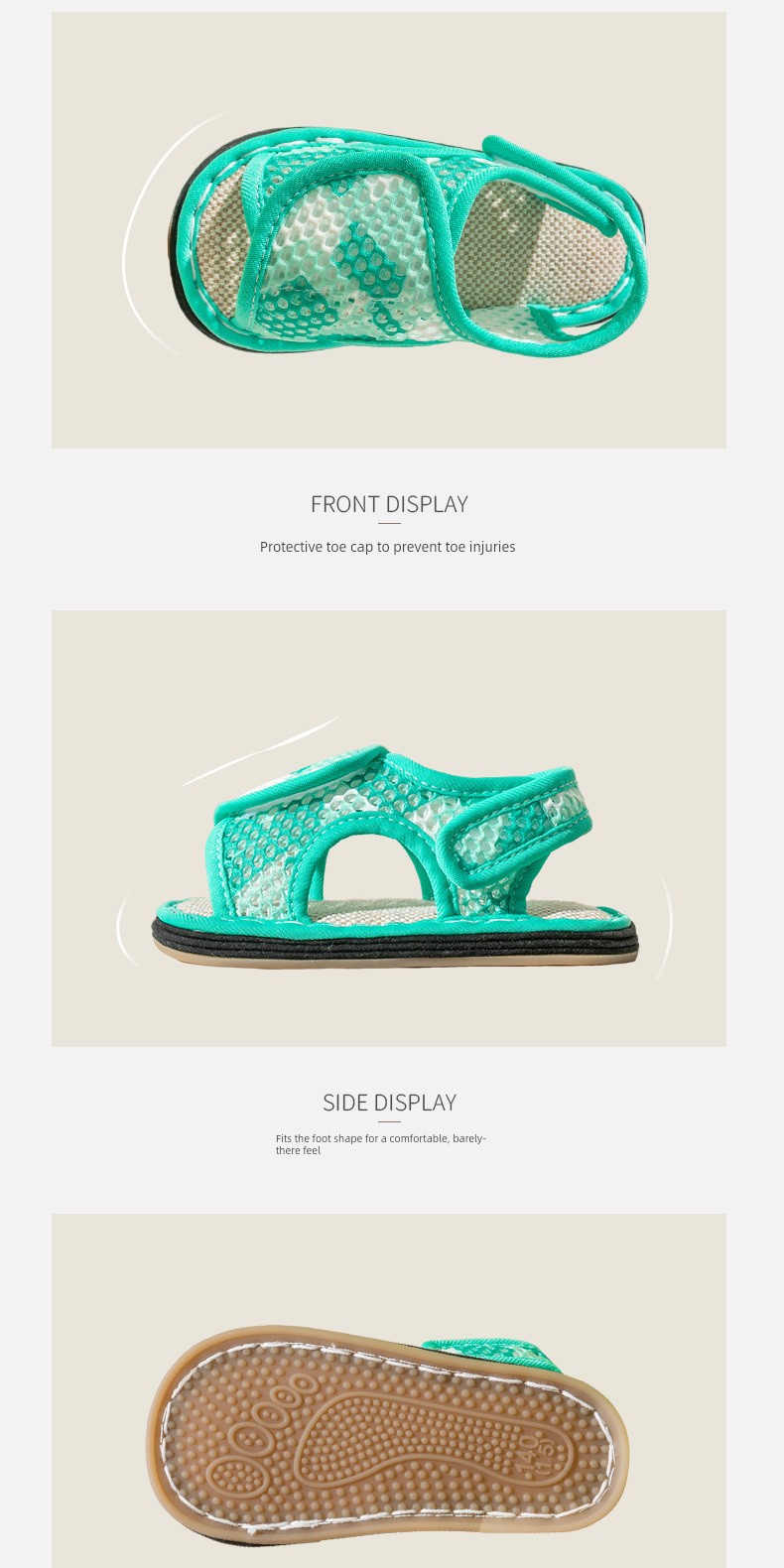 Fairy Feet Children's Layered Sole Sandals Summer New Arrival Boys Girls Baby Soft Sole Mesh Home Slippers — 22