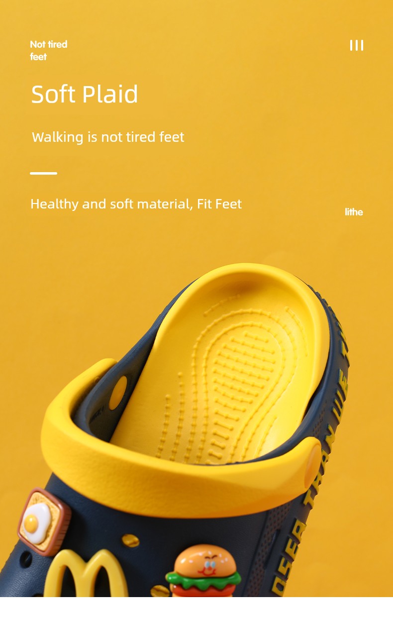 Children's Croc Shoes Boys' Slippers Summer New Non-Slip Kids' Sandals Boys' Beach Sandals — 3