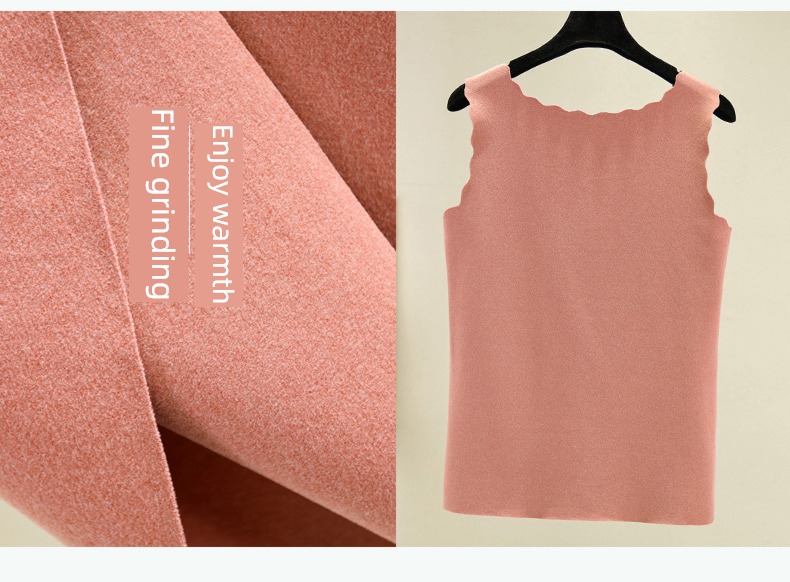 Double faced velvet Self heating Self-cultivation pure cotton Undershirt vest