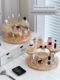 Perfume rack Household desktop cosmetic storage box Dressing table step tray Advanced skin care product storage rack