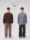 BODYDREAM BM round neck curly sweater fashionable retro casual top lazy style men's pullover sweater
