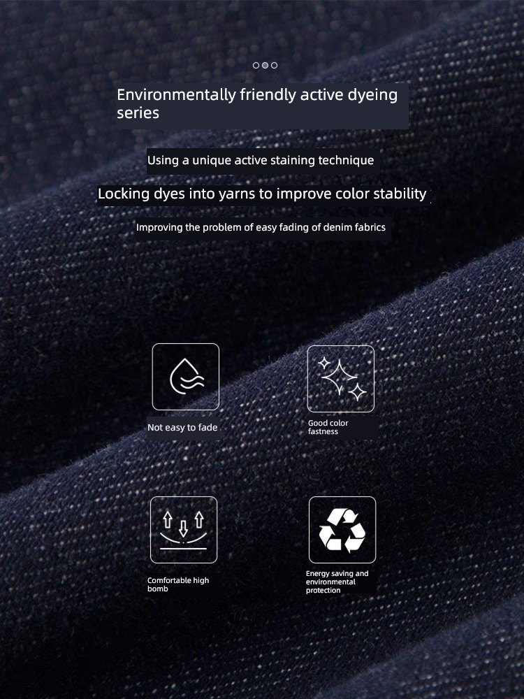 little chap Straight cylinder Dark blue High waist Autumn and winter Pipe pants