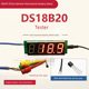 DS18B20 display meter Temperature sensor 485 communication high-precision thermometer serial number ID number digital display meter