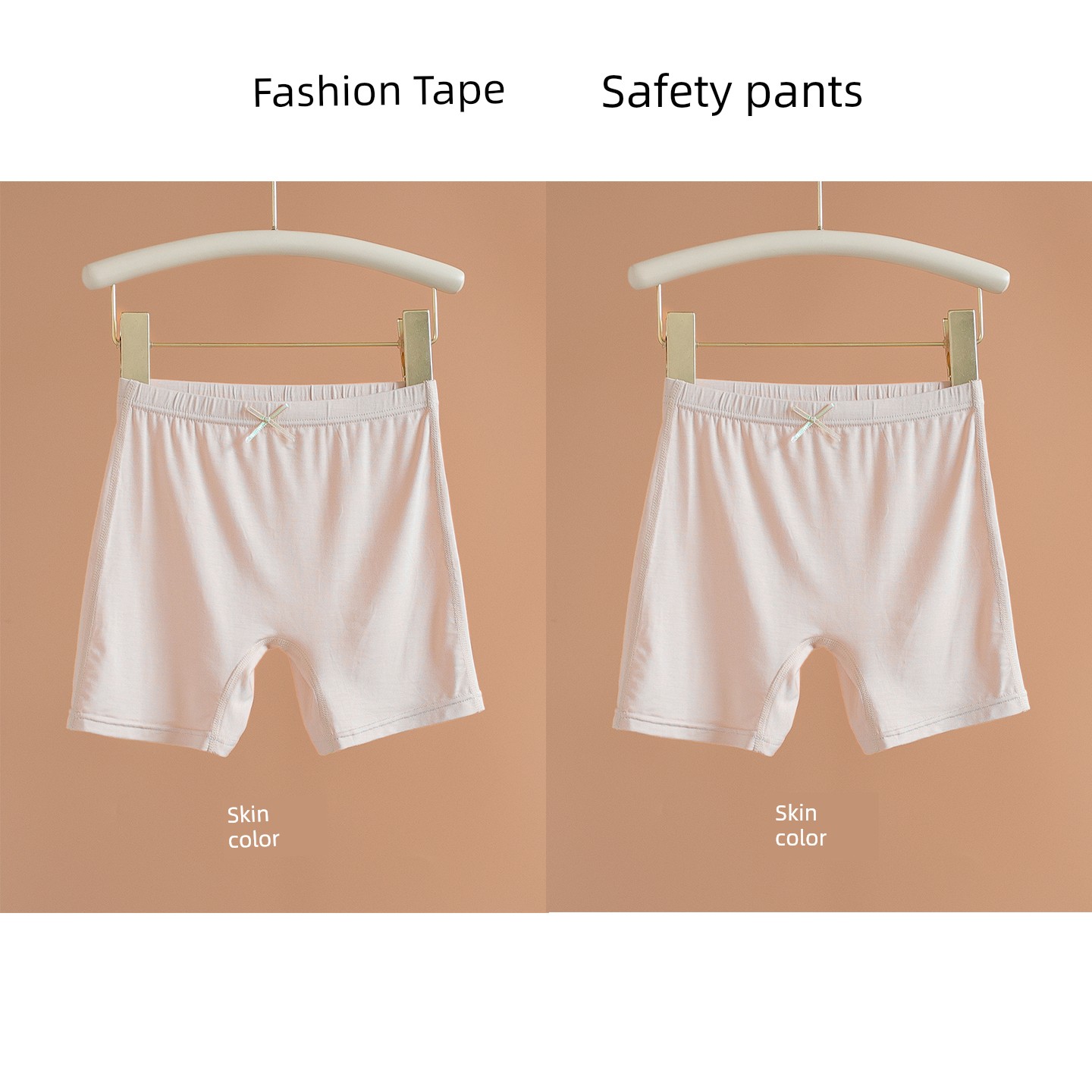 Girl Safety Panties Two-in-One Summer Modal Thin Boneless Short Shorts Kids Safety Pants Youth — 8