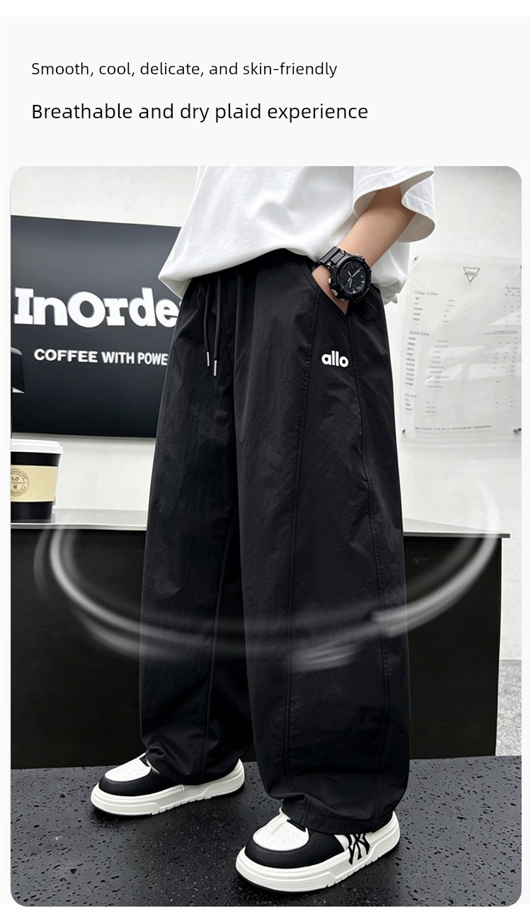 Boys' Pants Summer Thin Style 2026 New Children's Quick-Dry Pants Loose Casual Anti-Mosquito Pants Big Kids Autumn Long Pants — 5