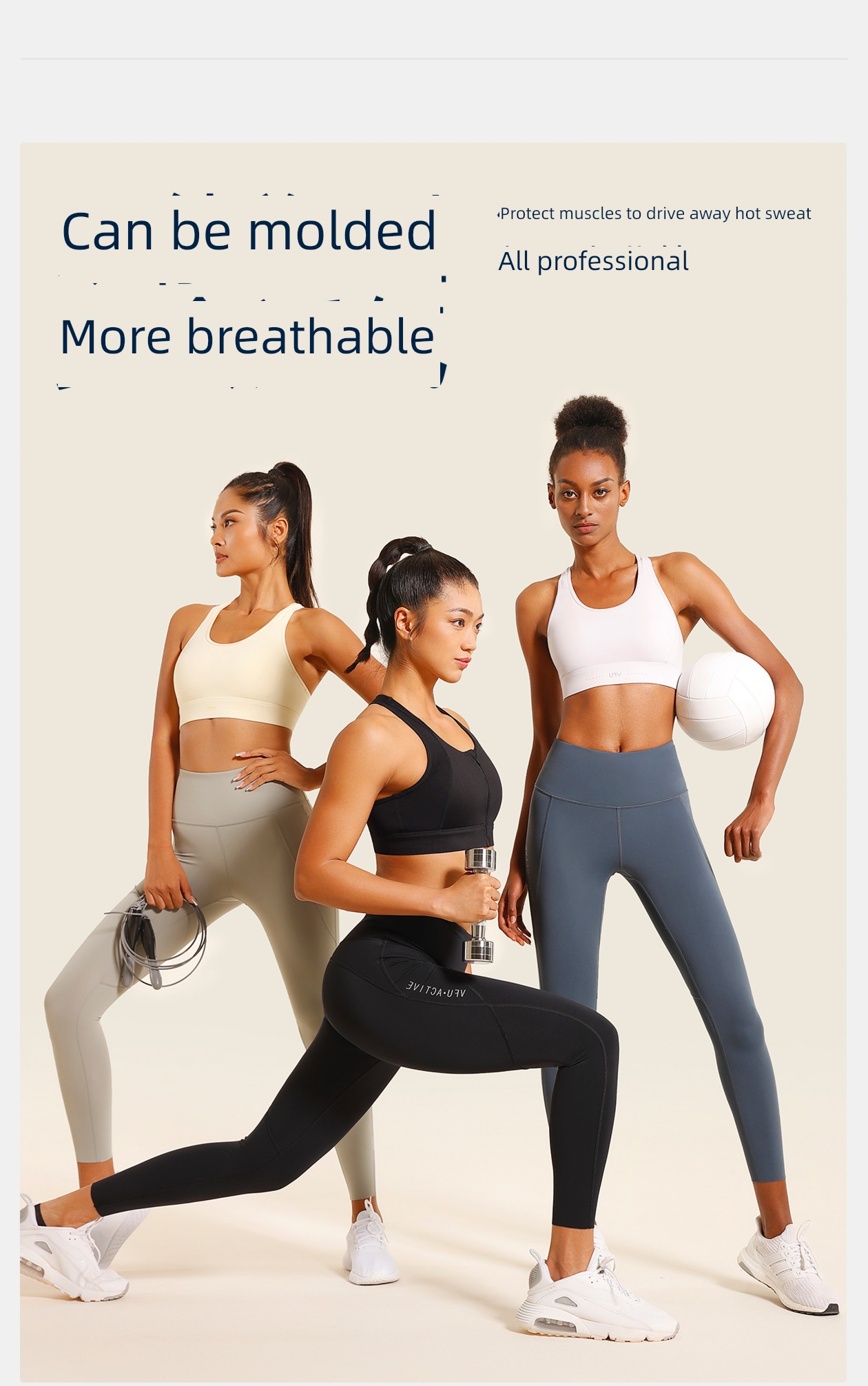 VfU Aerobics High waist The abdomen Buttock lifting Autumn and winter Fitness pants