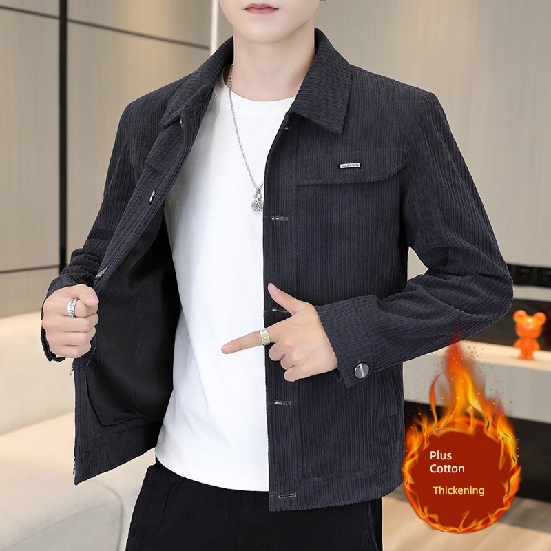 have cash less than that is registered in the accounts Autumn and winter Light luxury Woollen cloth jacket man loose coat