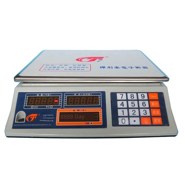 Shanghai Hualitai Electronic Scale 30KG Commercial Small Table Scale Accurate 1 gram Vegetable Selling Supermarket Table Scale Vegetable Electronic Scale