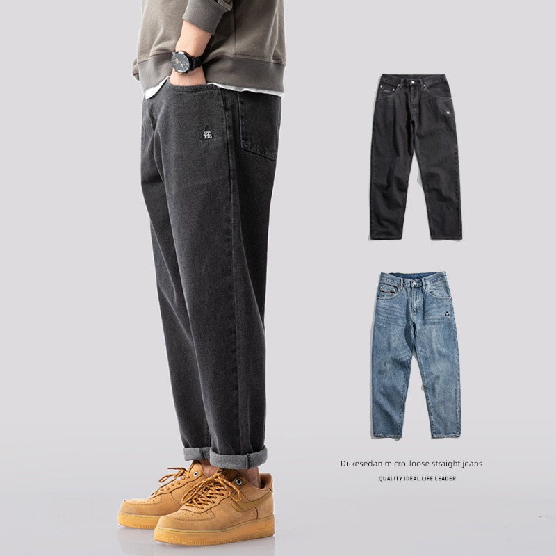 Duke car Autumn and winter leisure time Jeans Round neck Sweater