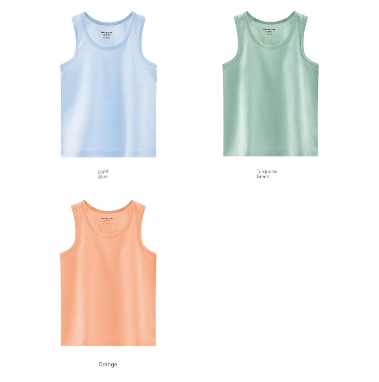 Ying Bo Lun Pure Cotton Kids Children's Summer Vest — 34