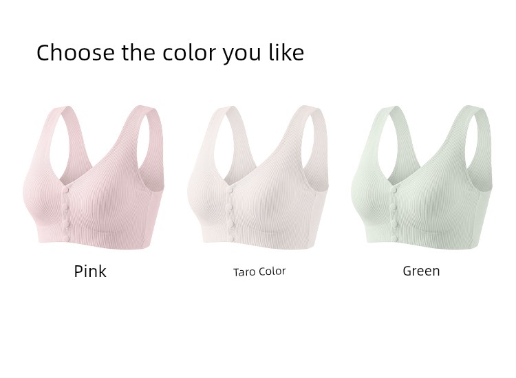October's Popular Front-Button Maternity Nursing Bra, Anti-Sagging, Postpartum Breastfeeding-Specific Sleep Vest Bra — 19