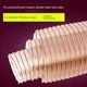0.63 thick PU polyurethane industrial vacuum pipe copper-plated steel wire hose transparent wood chip cutter telescopic ventilation pipe